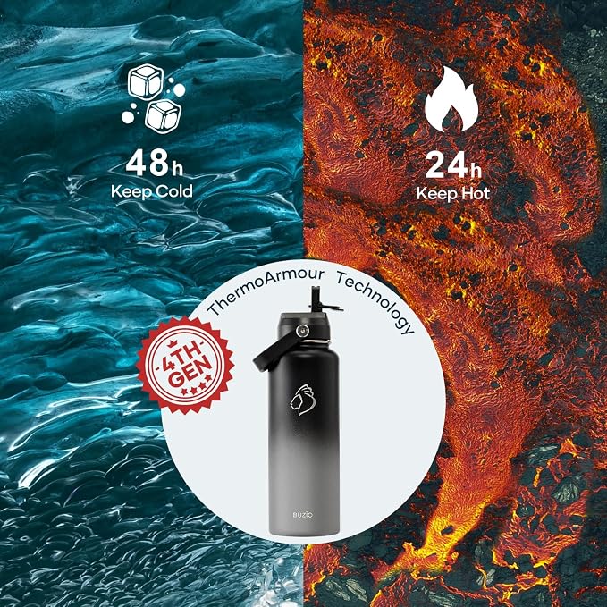 BUZIO Triple Wall Vacuum Water Bottle - Image 2