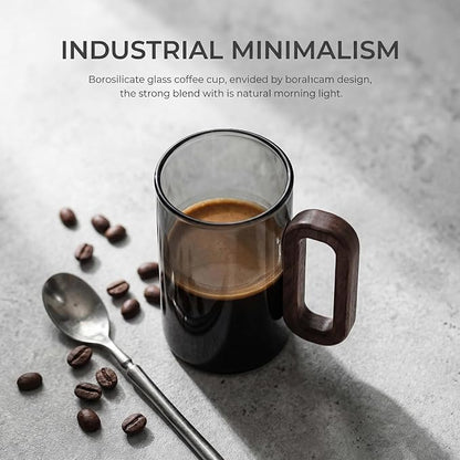12OZ Borosilicate Glass Coffee Mug - Image 7