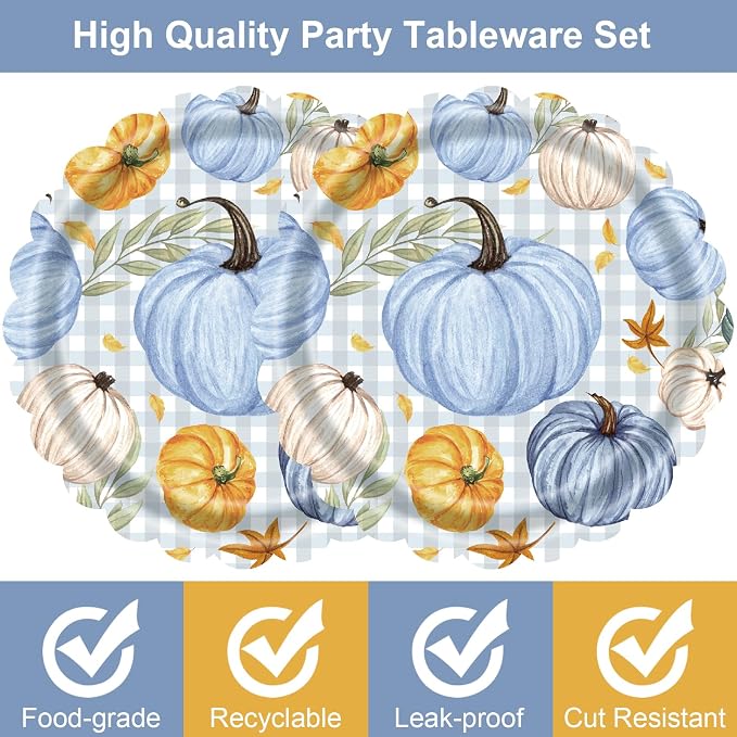 Fall Thanksgiving Paper Plates 7 Inch - Image 4