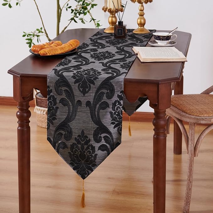 Elegant Luxury Table Runner for Dining Table, Vintage Design Premium Quality by NAPEARL