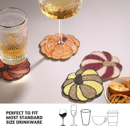 Folkulture Cute Fall Coasters Set of 4 - Image 3