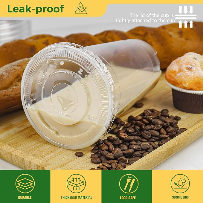 Charmount 32 oz Clear Plastic Cups - Image 4