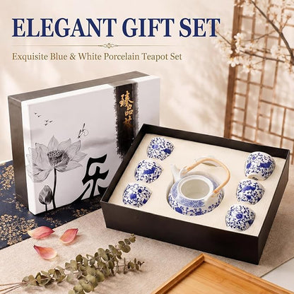 Layhit Japanese Tea Set for Adults, 25.3oz Ceramic Teapot - Image 6