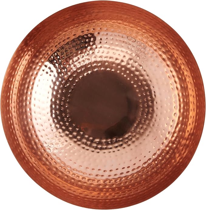 Creative Co-Op Round Hammered Metal Bowl, Copper Finish - Image 3
