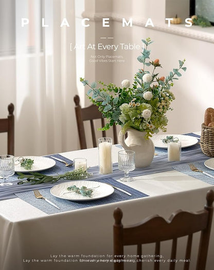 Leetaltree Gradient Blue Woven Placemats Set of 24 - Image 2