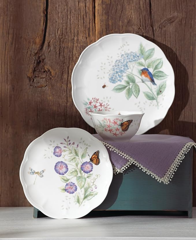 Lenox Dinnerware Set, Butterfly Meadow Flutter 12-Piece Set, Service - Image 7