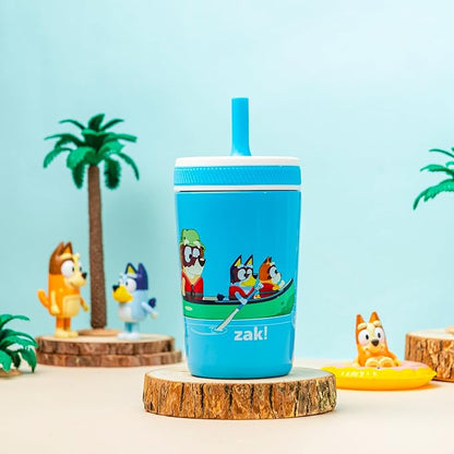 Zak Designs Bluey Kelso 12oz Stainless Steel Leak-Proof Toddler Straw Cup - Image 2