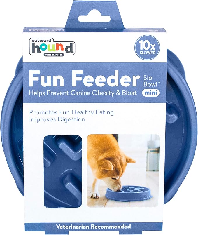 Outward Hound Fun Feeder Slo Bowl – 2‑Cup Capacity, Slow Feeding, Small to - Image 2