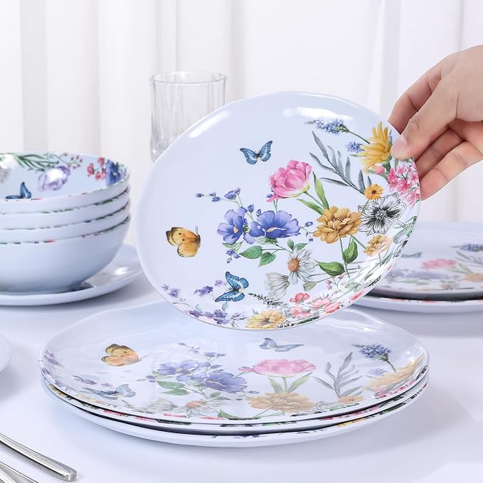 12 Piece Melamine Dinnerware Sets - Image 7