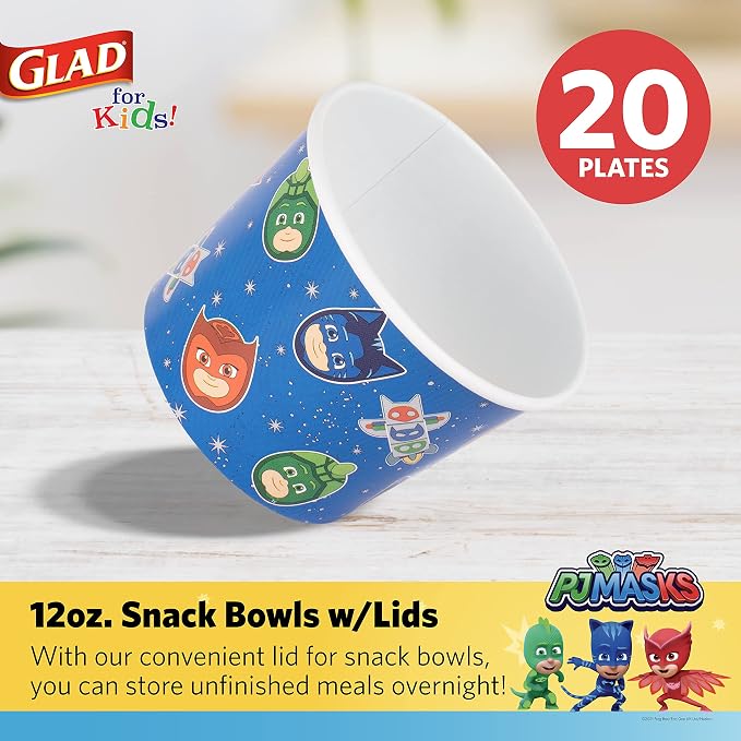 Glad for Kids 12 oz PJ Masks Space Paper Snack Bowls - Image 2