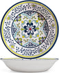 Talavera Melamine Large Serving Bowl, 13.75" x 2.75" Mixing, Pasta Serving by ZAROCRUS