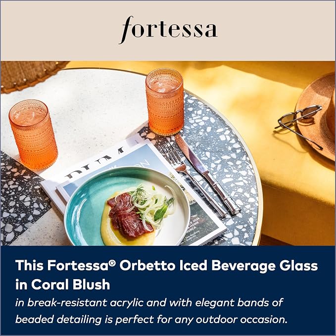 Fortessa Orbetto Outdoor Iced Beverage Cocktail Glass 4 Pack, 13 ounce - Image 5