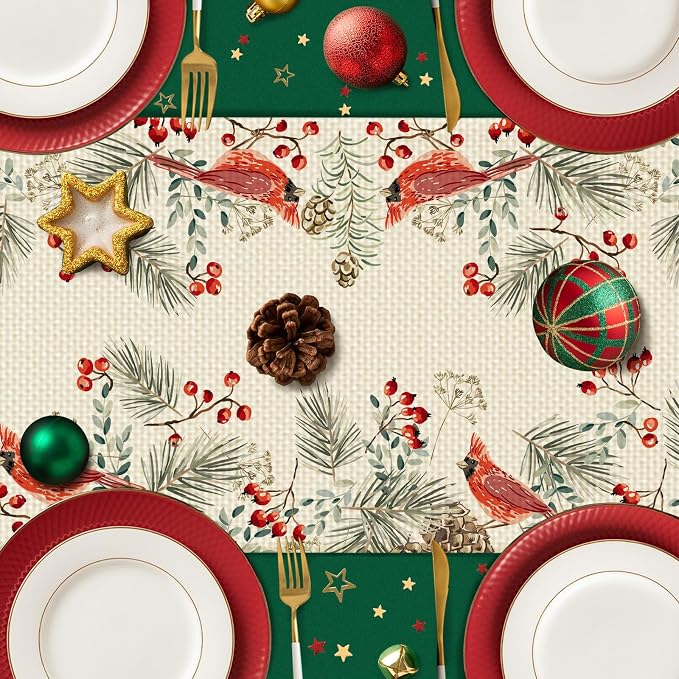 c Burlap Table Runner Seasonal Spring Fall Kitchen Dining Linen Table Decoration - Image 5