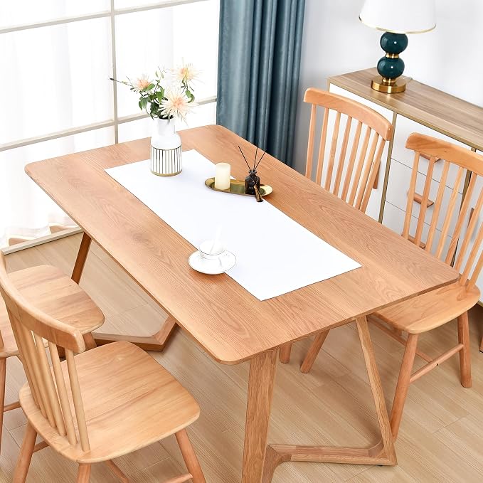 Farmhouse White Table Runner Small Short Table Runners 36 Inches Coffee Table by Wolkemer
