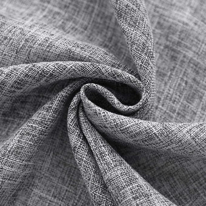 maxmill Flaxy Faux Linen Tablecloth with 2-Tone Slubby Texture Wrinkle Resistant Anti-Shrink Soft Table Cloth for Kitchen Dining Restaurant Tabletop for Event Dinner Round 70 Inch Light Gray