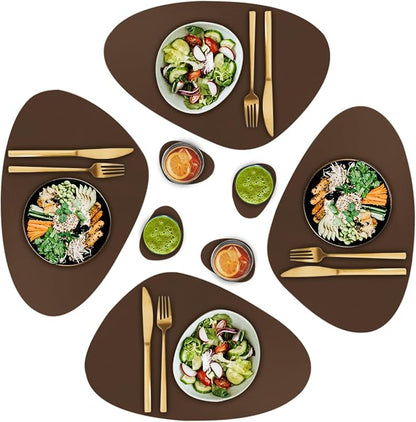 Faux Leather Placemats and Coasters by CaSail