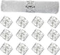12 PCS Silver Napkin Rings Set Napkin Holders Metal Napkin Ring by Unknown