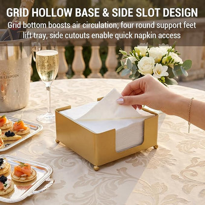 MyGift Modern Metal Square Napkin Holder - Image 3