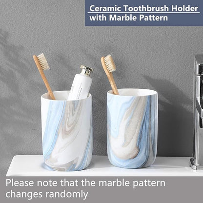 Blue Marble Toothbrush Holders - Image 2