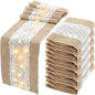 Xinnun 6 Pack Burlap Table Runner by Xinnun