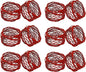 ITOS365 Handmade Round Red Mesh Napkin Rings Set of 12 Holder by ITOS365