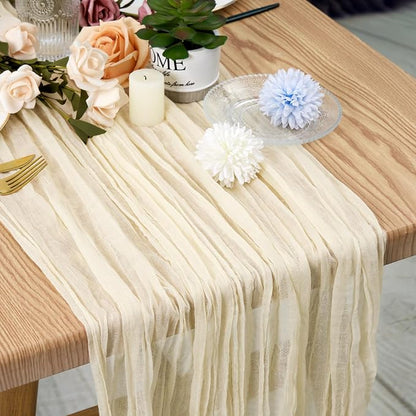 12 Pack Cheesecloth Table Runner 35 x 120 inch Long Boho Cheese Cloth Gauze - Image 6