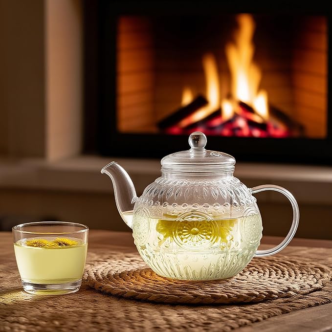 Bandesun Vintage Glass Teapot, Tea Kettle - Image 6