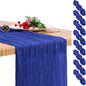 8 Pack Royal Blue Table Runners 17 x 108inch Cheesecloth Table Runner Boho by Lumaycens