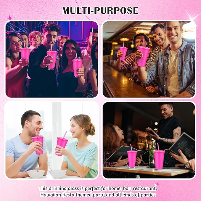 Uiifan 6 Pcs 16 oz Reusable Tumbler - Image 6