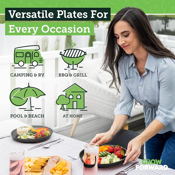 Grow Forward Premium Wheat Straw Plates - Image 2