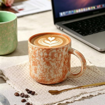 MONITO 12 OZ Coffee Mugs Set of 4, Modern Ceramic Coffee Mugs Set - Image 8
