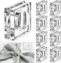 Set of 12 Heavy Crystal Glass Napkin Rings, Bridal Shower, Engagement Party & by Unknown