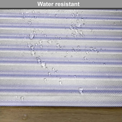Ambesonne Modern Place Mats Set of 4, Stripe Tube Like Bars Animation Inspired Digital Minimalist Graphic Art, Washable Fabric Placemats for Dining Table, Standard Size, Lavender Grey