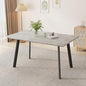 ZckyCine 46.5" Modern Grey Dining Table Set for Small Spaces, 5-Piece Set with Rectangular Table Compact, Sturdy & Easy to Assemble (Table, 46.5")