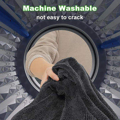 JOYMOOP Microfiber Towels for Cars, 63" x 29.5" Car Drying Towel, Dark Gray Reusable Car Towel, Quick Drying Car Car Microfiber Cleaning Cloth for RVs, SUVs, Trucks