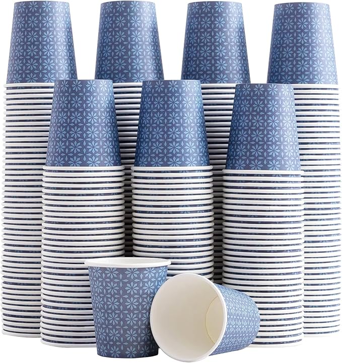 Clawsoff 600 Pack 3 oz Paper Cups Disposable Bathroom Mouthwash Cups Navy | by BuyNow