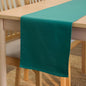 Encasa XO Table Runner, Cotton Canvas Dining Runner 13"x104" | Emerald by EncasaXO