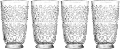 Set of 4 Vintage Beaded Highball Glasses - Image 9