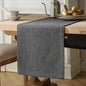 Burlap Style Farmhouse Table Runner, 14x36 Inches Graphite Grey | Thick Durable by ZEEMARTONLINE