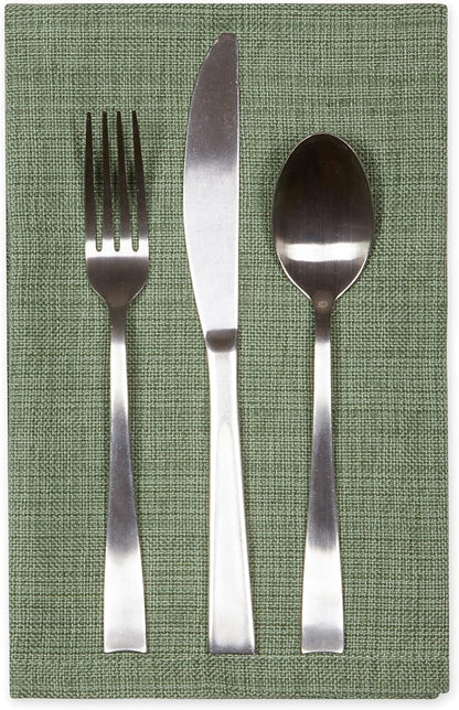 DII Variegated Tabletop Collection, Napkin Set, Artichoke Green, 6 Piece - Image 2