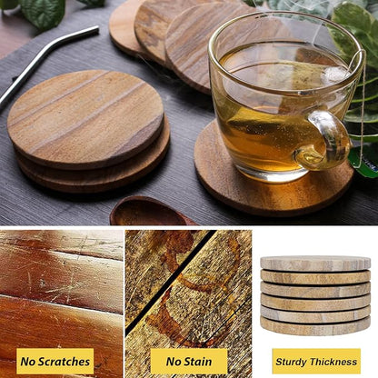 Sandstone Water Absorbent Hand Crafted Round Coasters - Image 5
