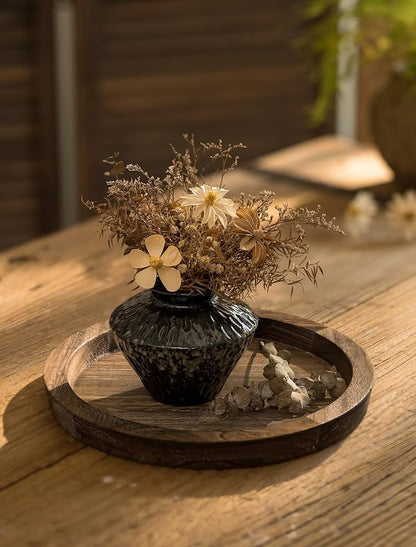 Hanobe Round Wooden Candle Holder Trays - Image 5