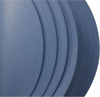 Jovono Set of 6 Faux Leather Round Placemats and Coasters, Coffee Mats Kitchen - Image 3