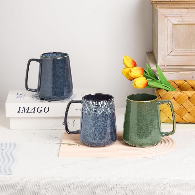 Large Ceramics Coffee Mugs, 24 OZ, - Image 8