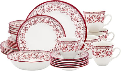 30-Piece Porcelain Dinnerware Set by TudorEngland