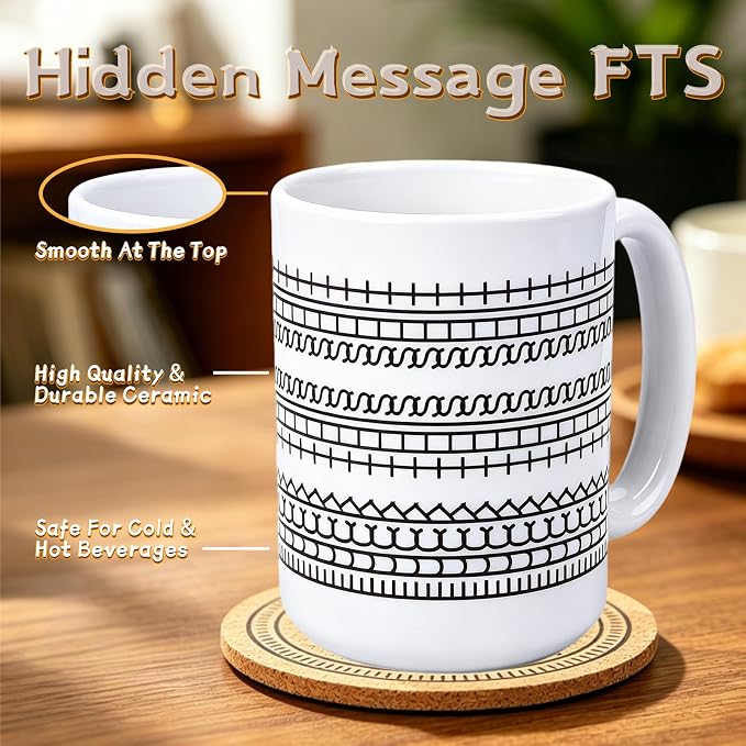 Hidden Message F This S Coffee Mug 15OZ Ceramic, Novelty Humor FTS Coffee Cups - Image 3