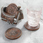 BLACK FOREST DECOR Saddle Coaster Set by BLACKFORESTDECOR