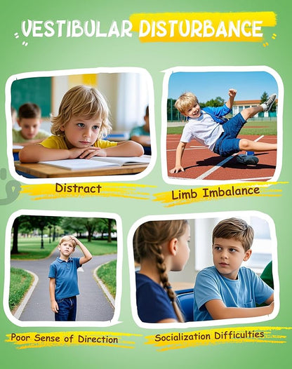 Spinning Chair for Autistic Kids with Handle, Sensory Swivel Chair, 220LBS Weight Capacity, Sensory Toy for Children with ADHD/Autism, Training Body Coordination, 3+ Years (Light Green)