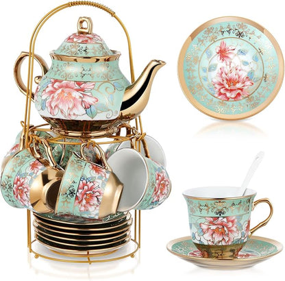 Zhehao 20 Pcs Porcelain Tea Set by Zhehao