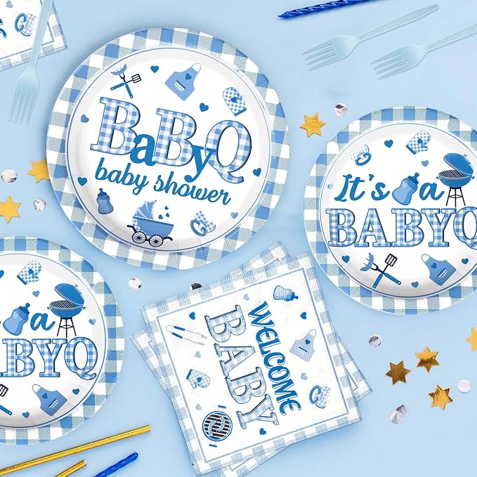 96Pcs BBQ Baby Shower Decorations - Image 4